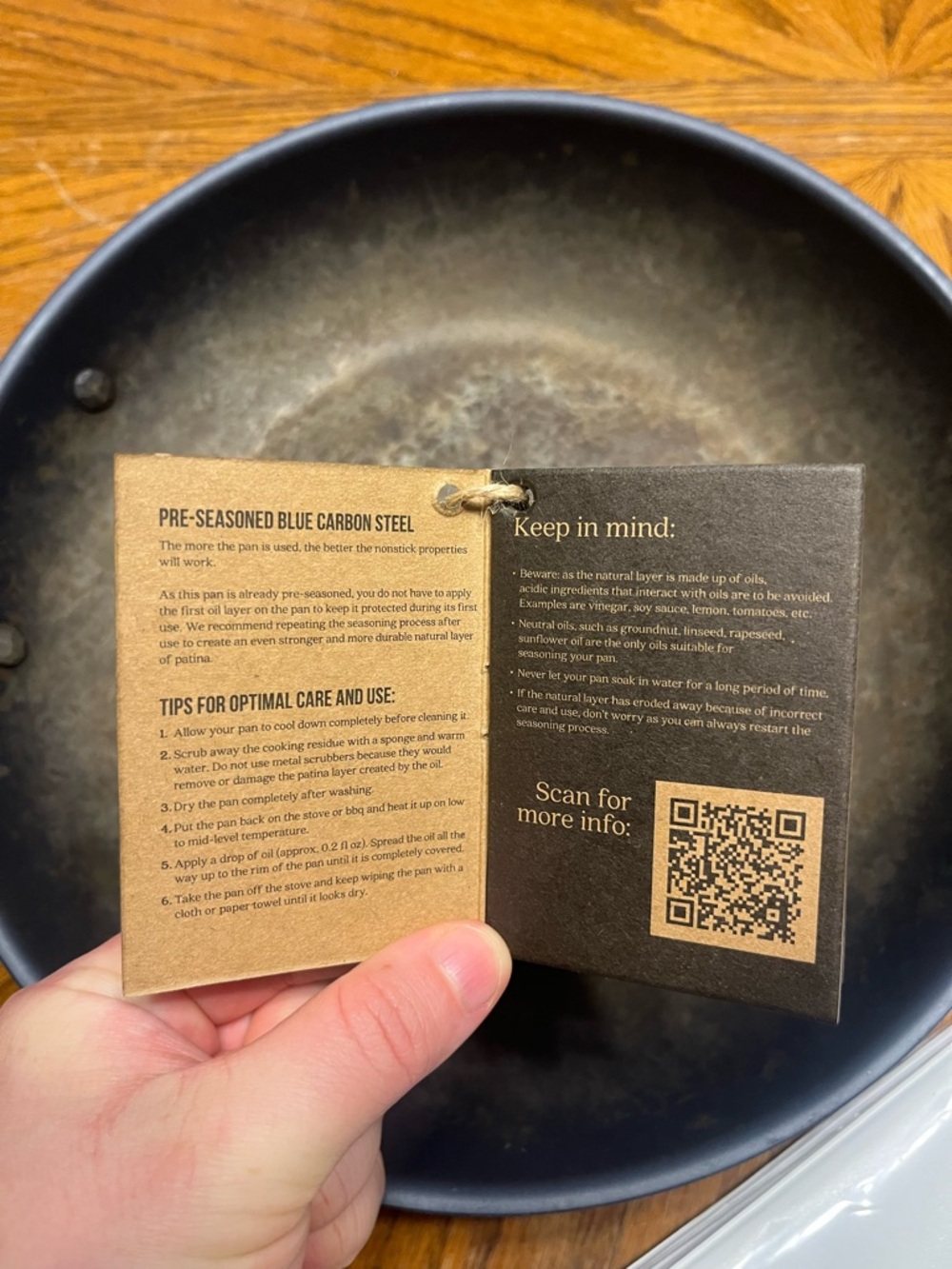 Alva Artist 11” Hammered Carbon Steel Finish Pre-Seasoned Frying Pan | Oven Safe - Picture 3 of 15